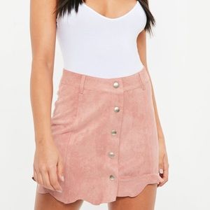 Missguided Faux Suede Skirt